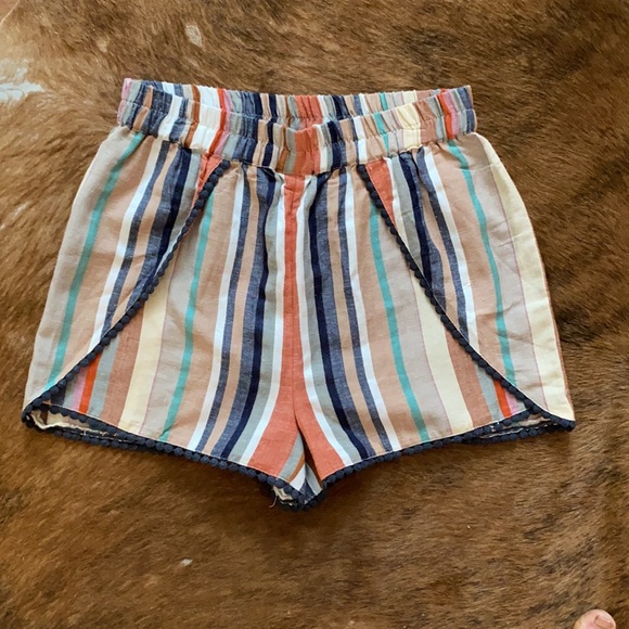 Boho Cotton/Flax Blend Summer Shorts! - Picture 2 of 8